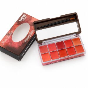 Matte Lustick 10-Color Lip & Cheek Palette – Long Lasting Waterproof Moisture Formula